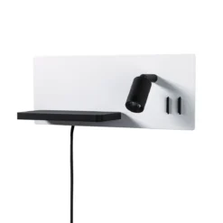 Paulmann 71103 LED Wandleuchte Serra 2-flammig links USB C 2700K Backlight