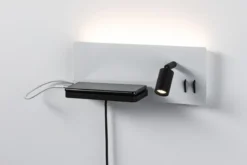 Paulmann 71103 LED Wandleuchte Serra 2-flammig links USB C 2700K Backlight