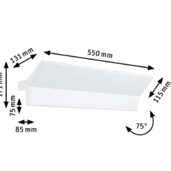 Paulmann 79512 LED Wandleuchte Smart Home Zigbee Stine weiß 55cm tunable white