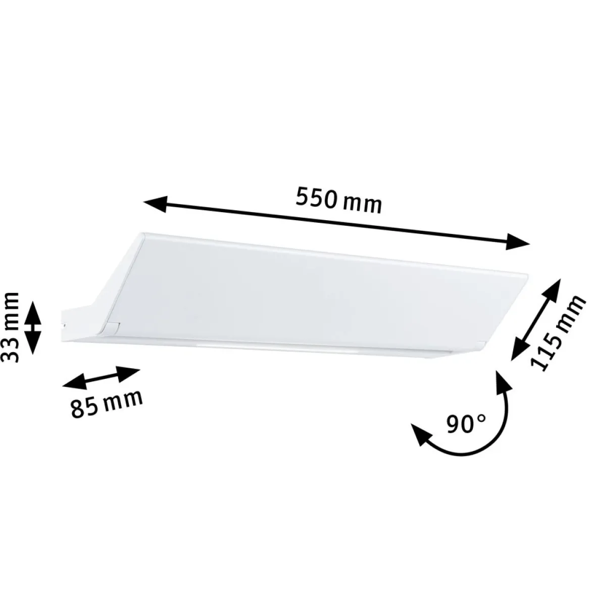 Paulmann 79508 LED Wandleuchte Smart Home Zigbee Ranva weiß tunable white