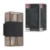 Paulmann 71251 LED Wandleuchte Tharin Schwarz 3000K IP44