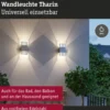 Paulmann 71253 LED Wandleuchte Tharin Silber 3000K IP44