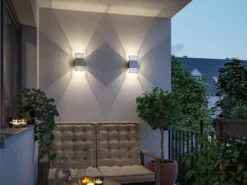 Paulmann 71253 LED Wandleuchte Tharin Silber 3000K IP44