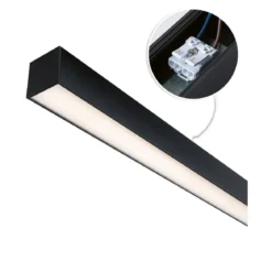 Paulmann 98204 Linion Einspeisung Power Channel 230/24V 100VA 3000K schwarz 1m