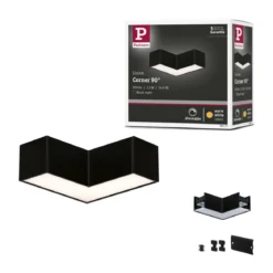 Paulmann 98171 Linion Lichtkanal 90° Ecke 24V 3000K schwarz