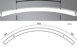 Paulmann 98177 Linion Lichtkanal 90° Kurve 24V 3000K chrom