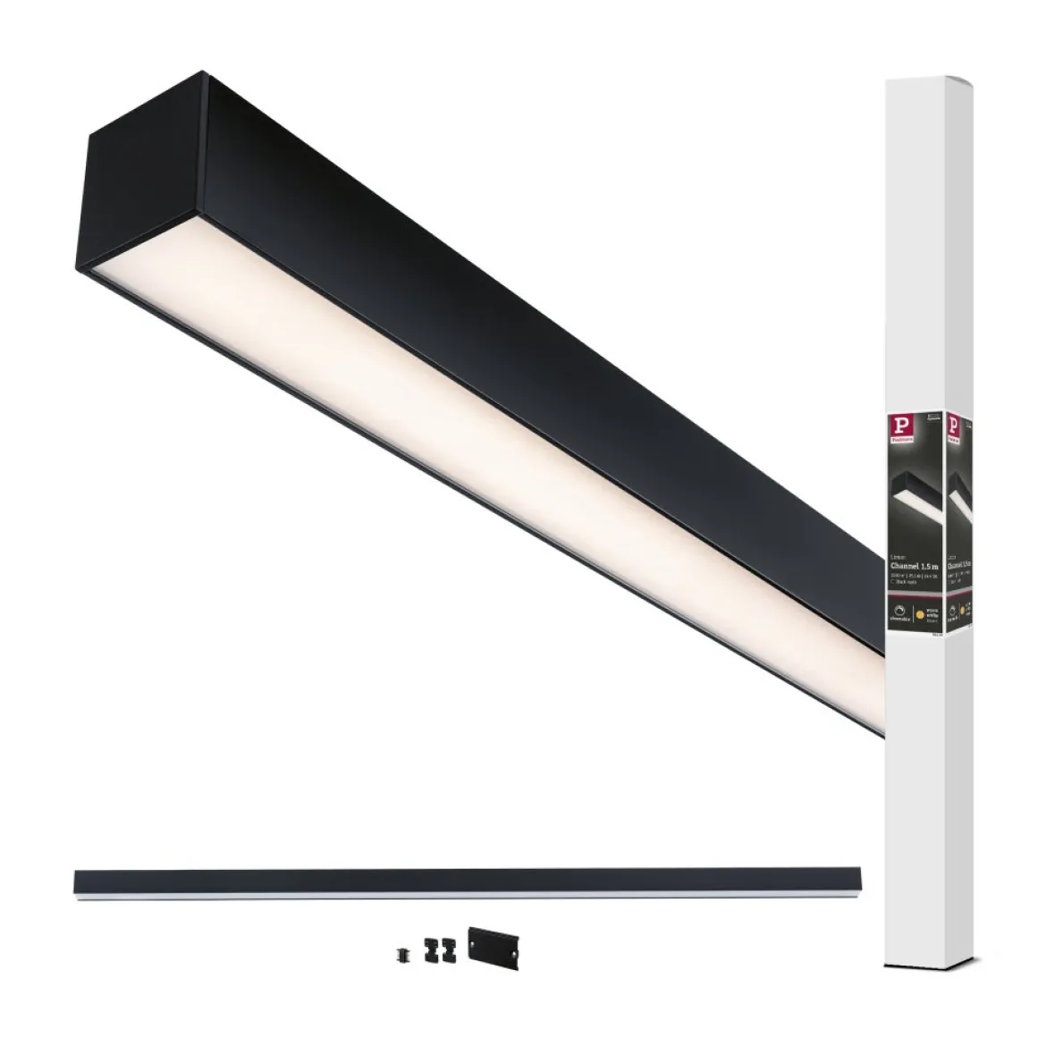 Paulmann 98169 Linion Lichtkanal 24V 3000K schwarz 1,5m