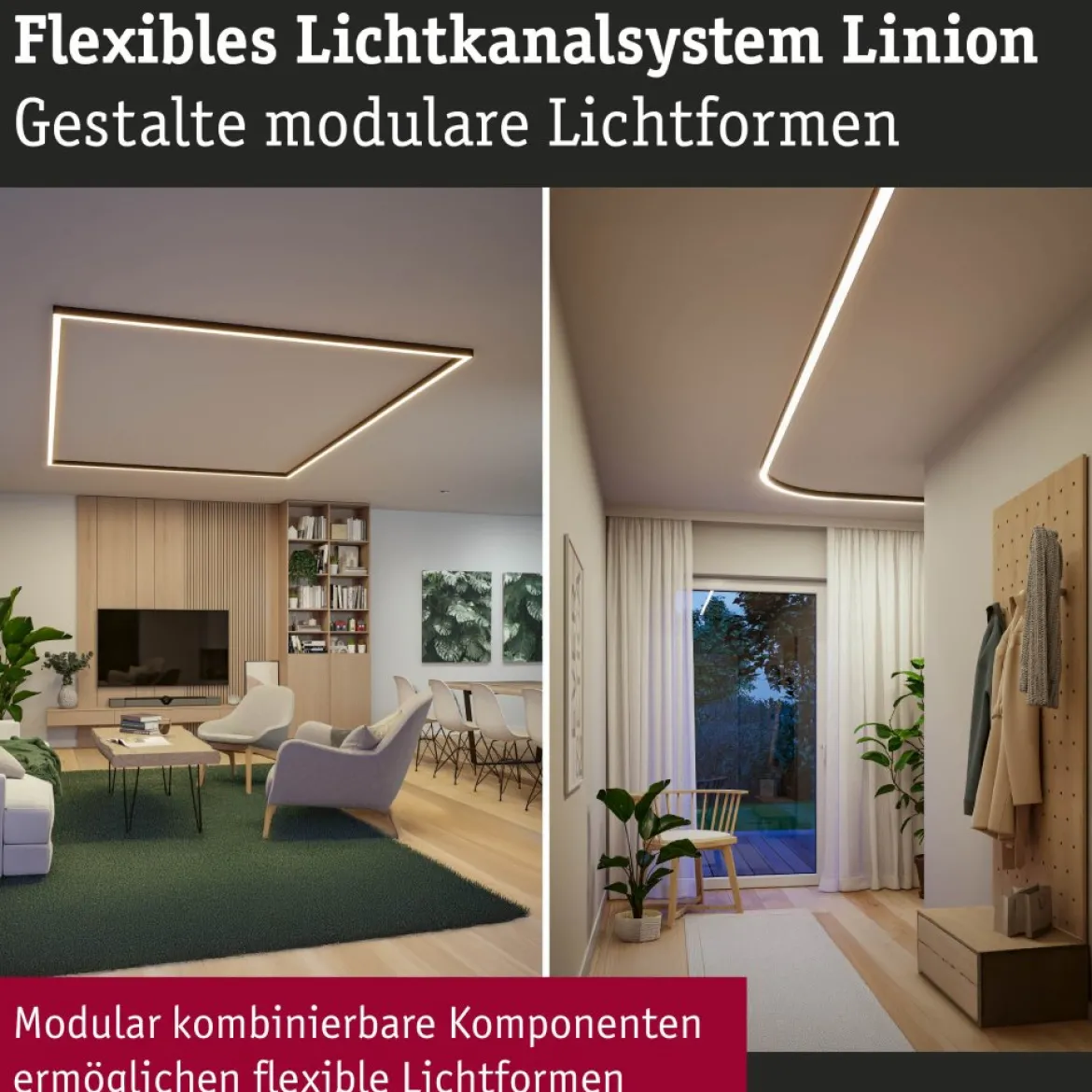 Paulmann 98169 Linion Lichtkanal 24V 3000K schwarz 1,5m