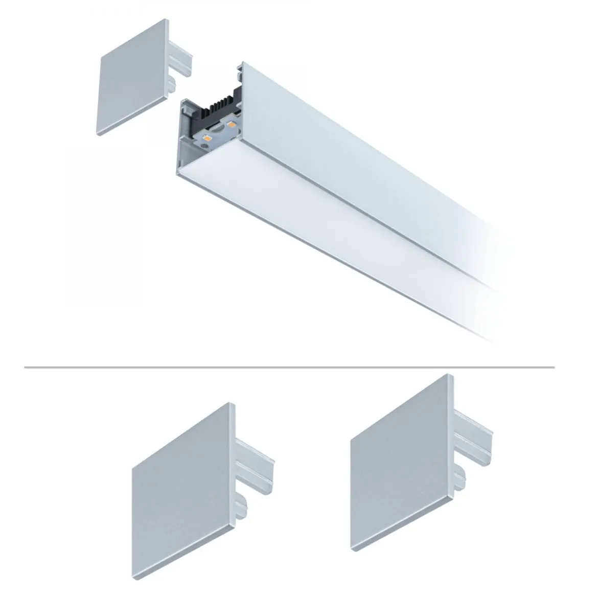 Paulmann 98625 Linion Zubehör Endkappe 2er-Set Chrom