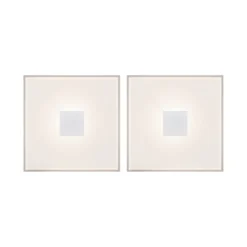 Paulmann 78401 LumiTiles LED Fliesen Square 2er-Basisset 100x10mm IP44 2700K Weiß