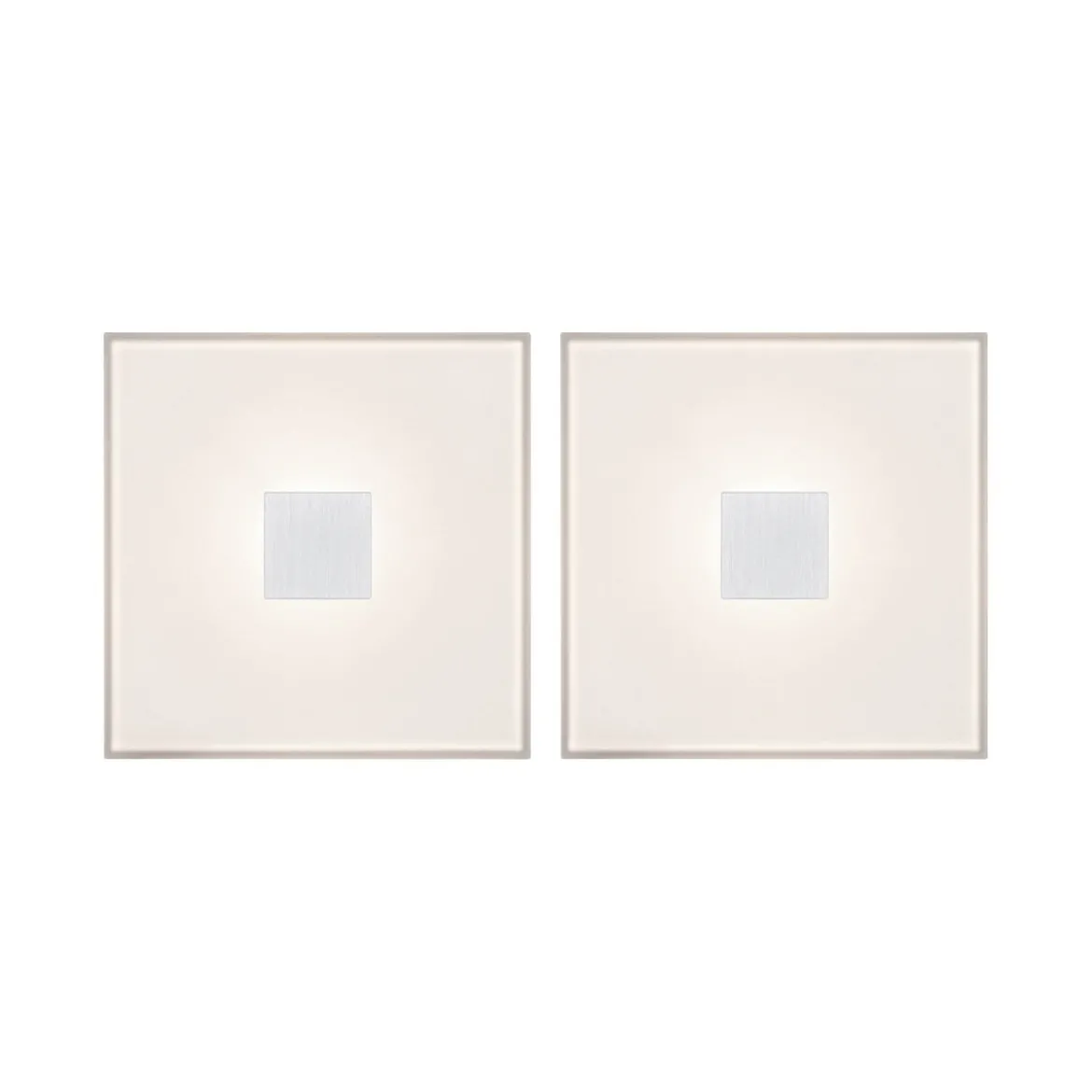 Paulmann 78401 LumiTiles LED Fliesen Square 2er-Basisset 100x10mm IP44 2700K Weiß