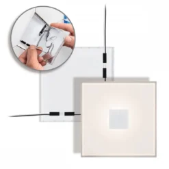 Paulmann 78402 LumiTiles LED Fliesen Square 5er-Basisset 100x10mm IP44 2700K Weiß