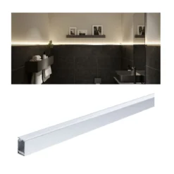 Paulmann 78406 LumiTiles LED Strip Aufbauprofil Top 1m Alu eloxiert Satin