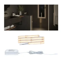 Paulmann 78424 LumiTiles LED Stripe COB Slim 1m IP44 2700K Weiß