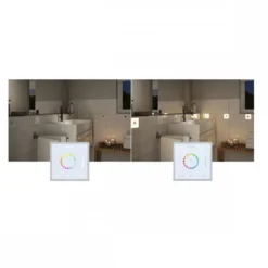 Paulmann 78423 LumiTiles Square Touch Modul IP44 100x11mm RGBW Weiß