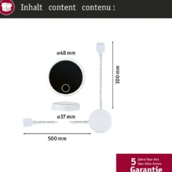 Paulmann 71225 MaxLED Basisset Sensor Wireless Touch Weiß Schwarz