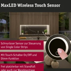 Paulmann 71227 MaxLED Erweiterung Sensor Wireless Touch Weiß Schwarz