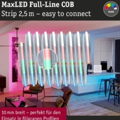 Paulmann 71199 MaxLED 500 LED Strip RGBW Full-Line COB Einzelstrip 2,5m