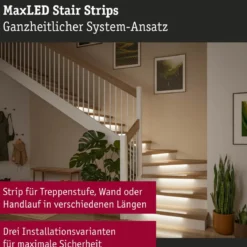 Paulmann 71217 MaxLED Stair LED Strip Installationsset max. 25W 25VA Weiß