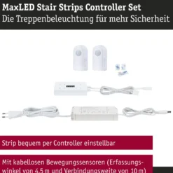 Paulmann 71218 MaxLED Stair LED Strip Erweiterung 0,5m 2700K Weiß