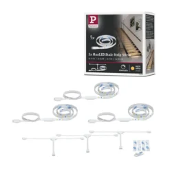 Paulmann 71219 MaxLED Stair LED Strip Erweiterung Set 3x0,5m 2700K Weiß