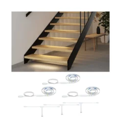 Paulmann 71219 MaxLED Stair LED Strip Erweiterung Set 3x0,5m 2700K Weiß