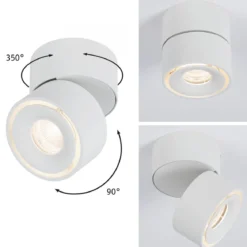 Paulmann No. 93373 Aufbauleuchte LED Spircle Weiß matt 8W 3000K 36°