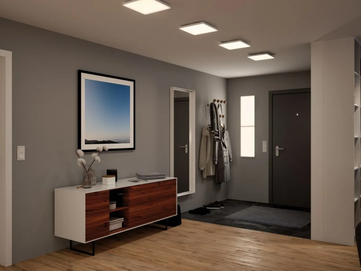 Paulmann No. 79816 Aufbaupanel Velora LED Panel 225x225mm 13W Weiß matt