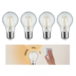 Paulmann No. 5083 Bundle 4xLED AGL 5W E27 Klar 3-Stufen dimmbar