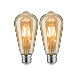 Paulmann No. 5066 Bundle 2xLED Kolben ST64 6,5 Watt E27 Goldlicht