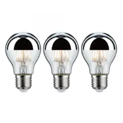 Paulmann No. 5065 Bundle 3xLED Standardform 6,5W E27 Kopfspiegel Silber Warmweiß