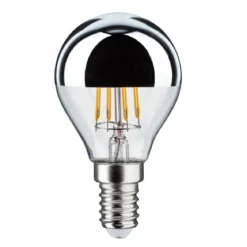 Paulmann No. 5077 Bundle 4xLED Tropfen 4,8W E14 Kopfspiegel Silber Warmweiß dimmbar