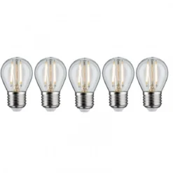 Paulmann No. 5091 Bundle 5xLED Tropfen 2,6W E27 Klar Warmweiß 250lm