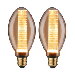 Paulmann No. 5073 Bundle 2xLED Vintage Birne B75 4 Watt E27 Gold Ringmuster