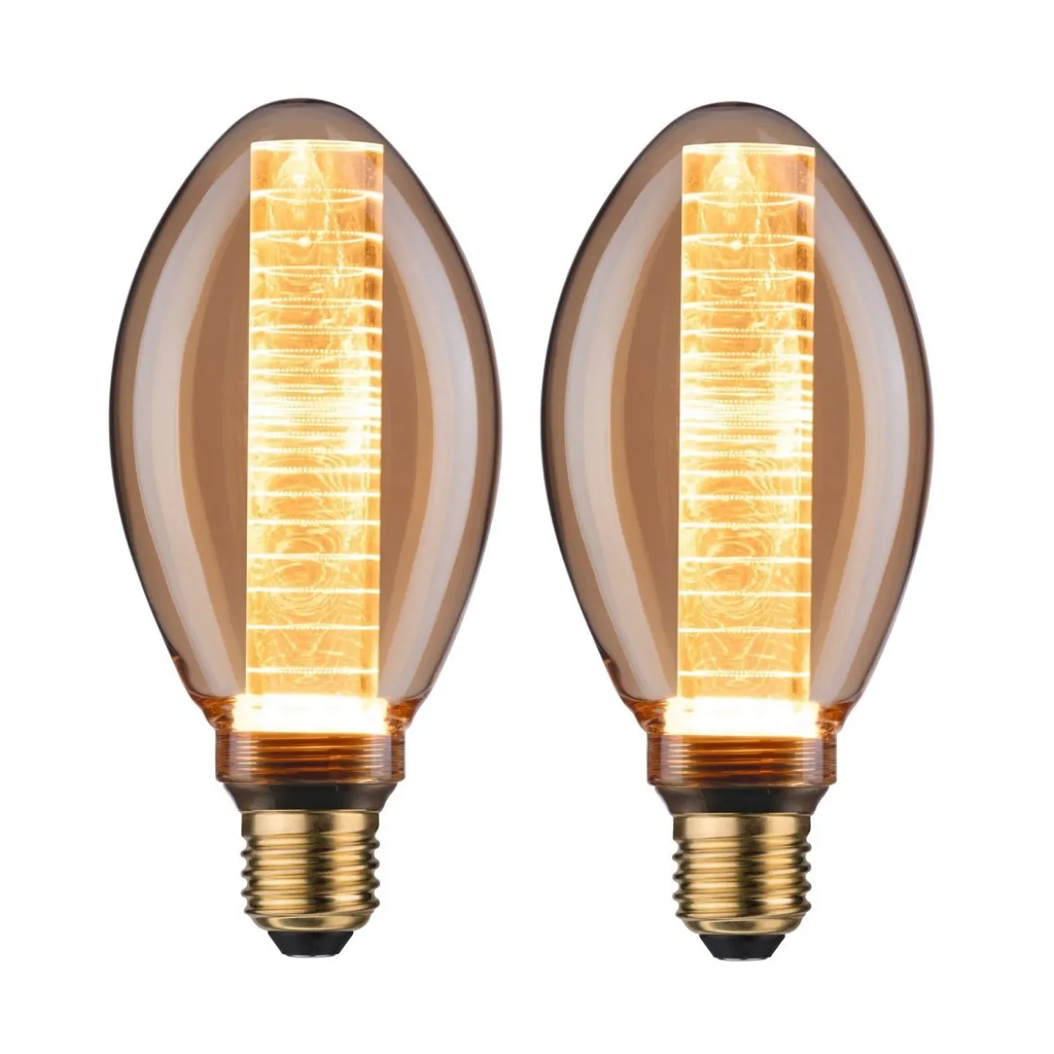 Paulmann No. 5073 Bundle 2xLED Vintage Birne B75 4 Watt E27 Gold Ringmuster