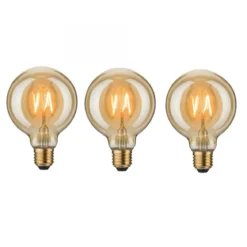 Paulmann No. 5078 Bundle 3xLED Vintage Globe 95 2,7W E27 Gold 1700K