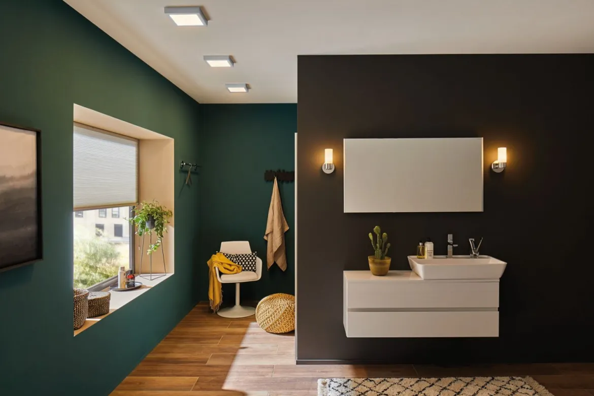 Paulmann No. 70648 Deckenleuchte Lunar LED Panel 170x170mm Chrom matt, Alu