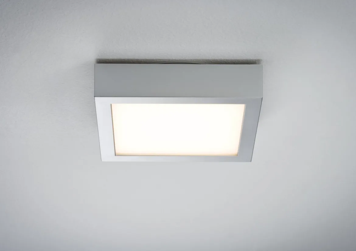 Paulmann No. 70648 Deckenleuchte Lunar LED Panel 170x170mm Chrom matt, Alu