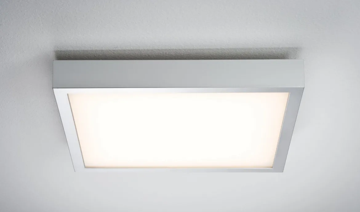 Paulmann No. 70651 Deckenleuchte Lunar LED Panel 400x400mm Chrom matt, Alu