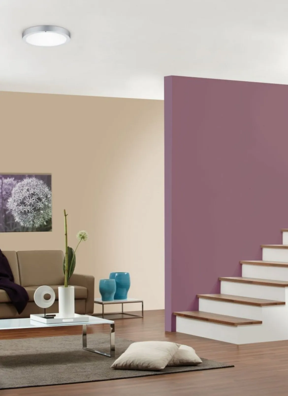 Paulmann No. 70656 Deckenleuchte Lunar LED Panel 400mm Chrom matt, Alu