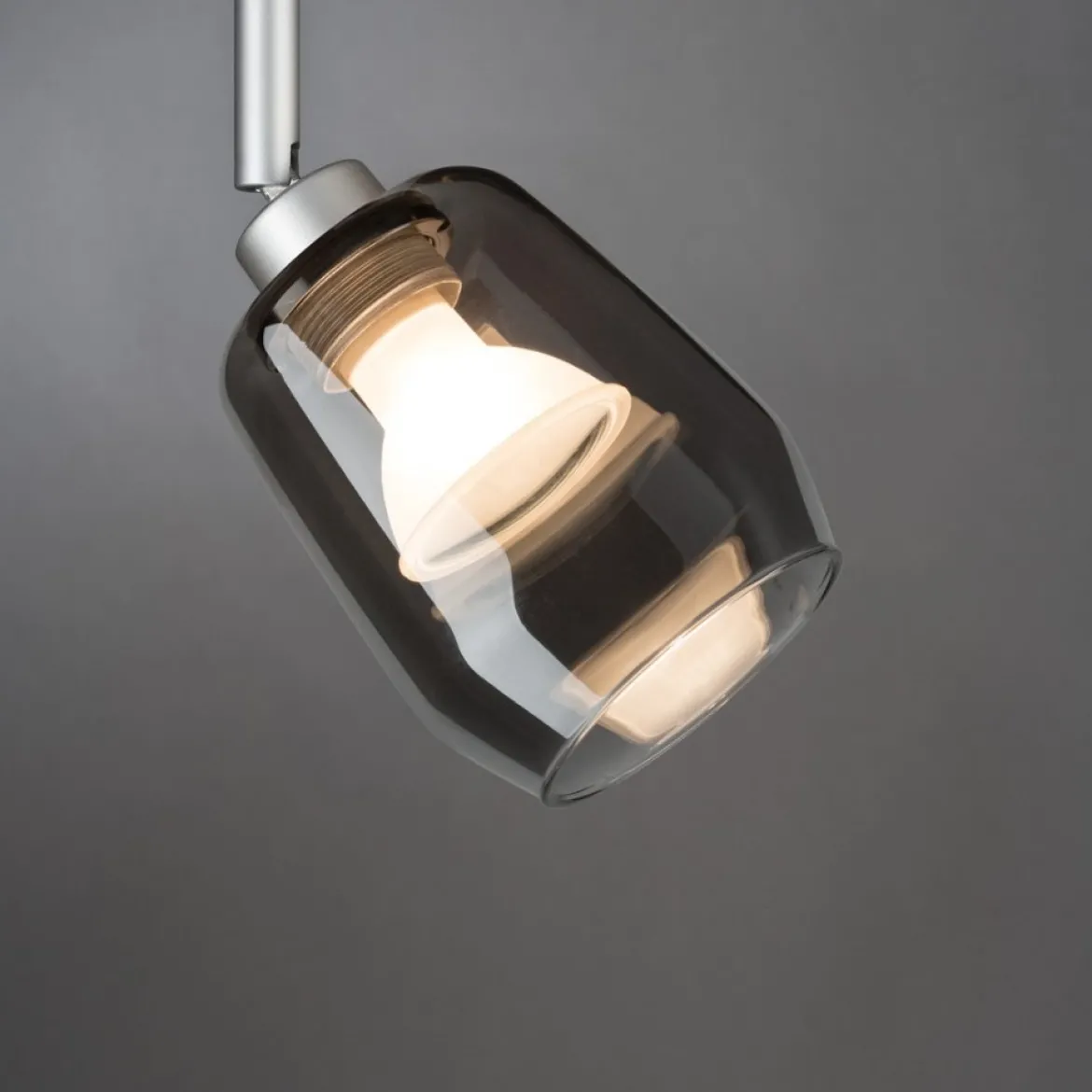 Paulmann No. 95359 Design Deko-Schirm DecoSystems max. 50W, Vento Rauchglas