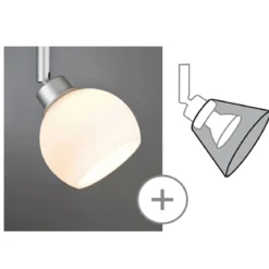 Paulmann No. 60055 Design Deko-Schirm DecoSystems max. 50W, Wolbi Opal
