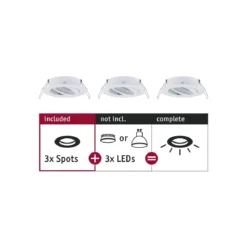 Paulmann No. 92486 Einbauleuchte CHOOSE Spot schwenkbar max. 10W Weiß 230V