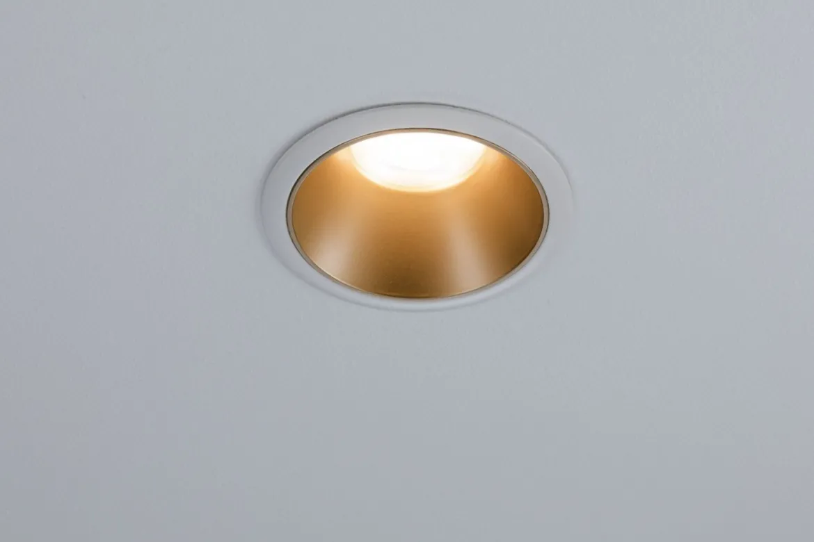 Paulmann No. 93396 Einbauleuchte Cole GU10 max.10W Weiß Gold matt