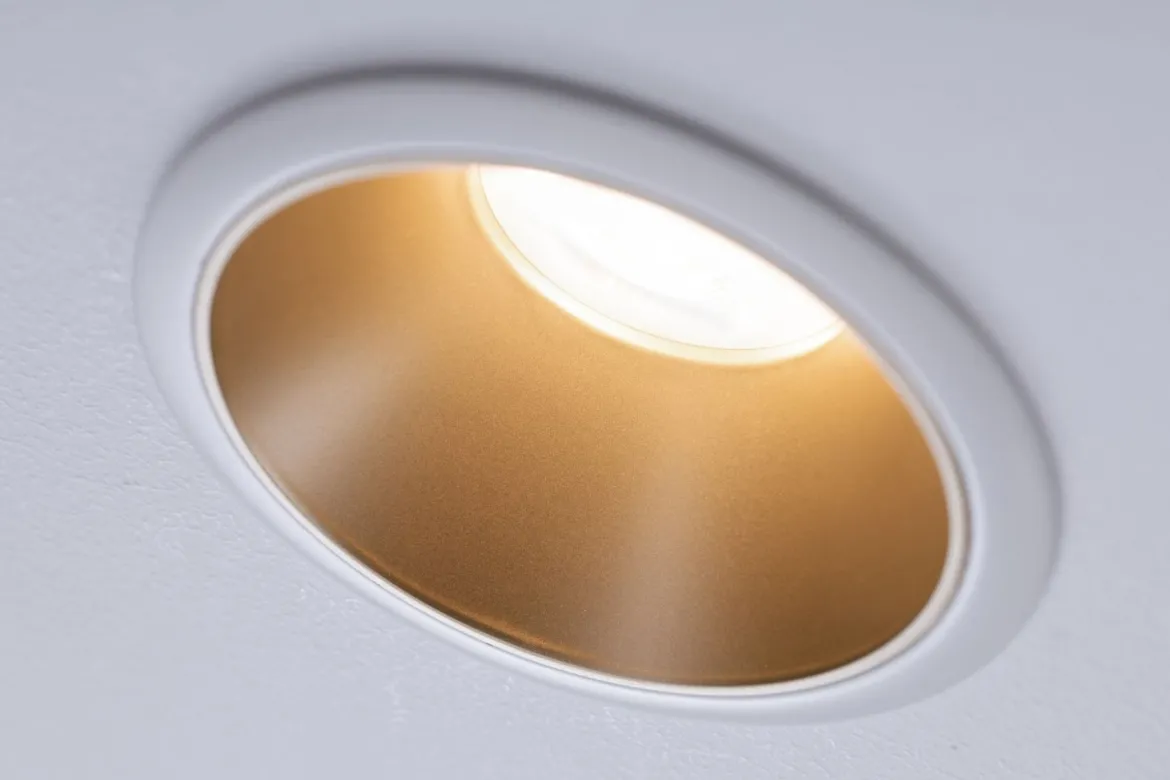 Paulmann No. 93396 Einbauleuchte Cole GU10 max.10W Weiß Gold matt