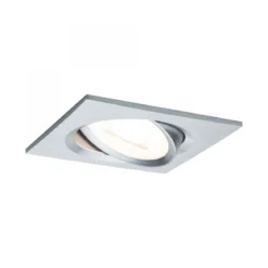 Paulmann No. 93491 Einbauleuchte LED Coin Nova eckig 6W Alu gedreht 3-Stufen dimmbar