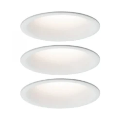 Paulmann No. 93415 Einbauleuchte LED Cymbal 3-Set Weiß matt blendfrei dimmbar
