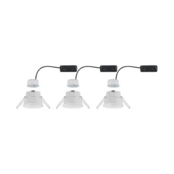 Paulmann No. 93415 Einbauleuchte LED Cymbal 3-Set Weiß matt blendfrei dimmbar