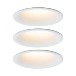 Paulmann No. 93419 Einbauleuchte LED Cymbal 3-Set Weiß matt blendfrei dimmbar