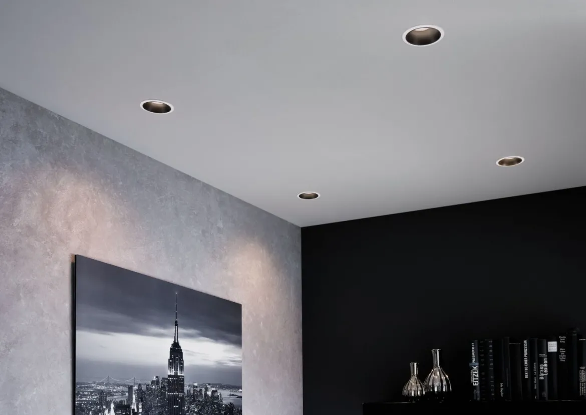 Paulmann No. 93401 Einbauleuchte LED Cole Weiß Schwarz 3-Step dimmbar 2700K